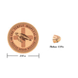 Coaster- Custom Cork Coaster Turtle Hospital Logo