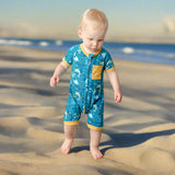 Romper- 3-6mnth Blue Sea Pals