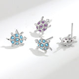 Earrings-Purple/Blue Sparkle