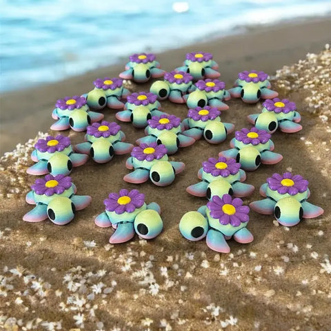 Fidget- 3D Purple Daisy
