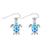 Earrings- Shelly Blue Turtle