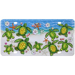 License Plate- Baby Turtles Wave