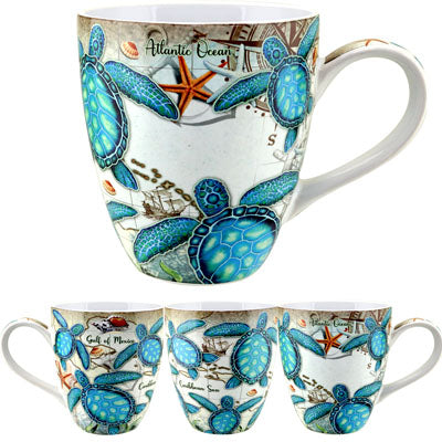 Mug-Nautical Teal Flair 16oz.