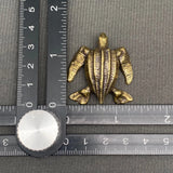 Brass Mini- Leatherback Tutle
