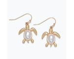 Earrings- Gold Tone w Pearls