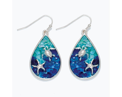 Earrings-Turtle with Star