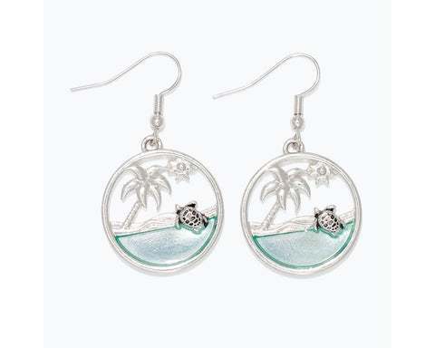 Earrings- Palm Island Turtle