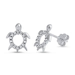 Earrings- SS cz Caretta 411058