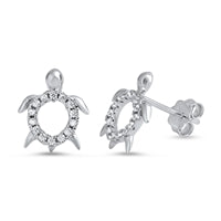 Earrings- SS cz Caretta 411058