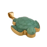 Pendant- Green Aventurine Sea Turtle