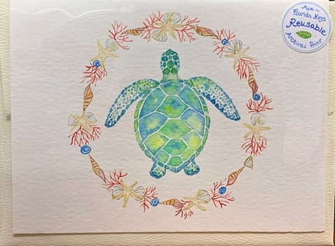 Card-ReJoyful Turtle Wreath