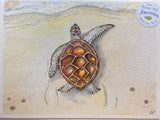 Card- ReJoyful Beach Turtle