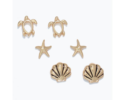 Earrings- Turtle Star Shell