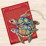 Ornament- Wooden Turtle Duo