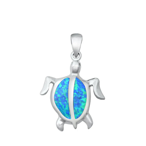 Necklace- SS Blue Lattitude Turtle