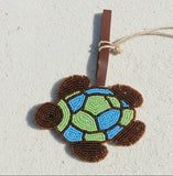 Bag Charm- Seed Bead Turtle