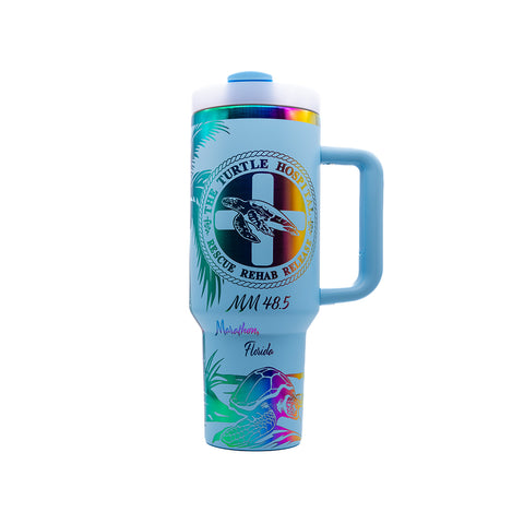 Tumbler- 40 oz. Sky Blue Rainbow