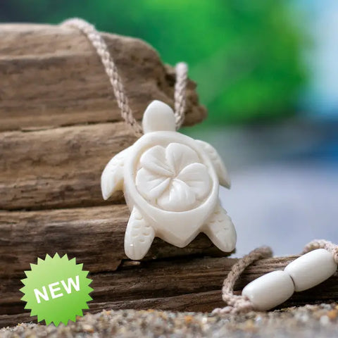Necklace- Bali White Flower