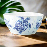 Bowl- 10" Italian Blue Turtle
