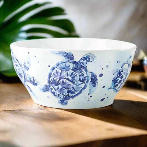 Bowl- 10" Italian Blue Turtle