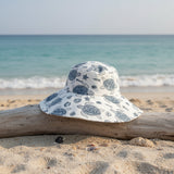 Sun Hat- Coastal Charm Block Printed Sea Turtles