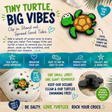 Croc Shoe Charm- Big Vibes Turtle