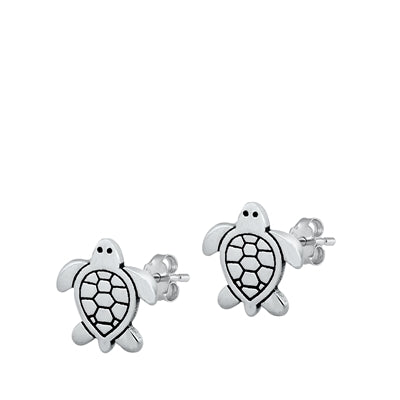 Earring-Flat BackTurtle