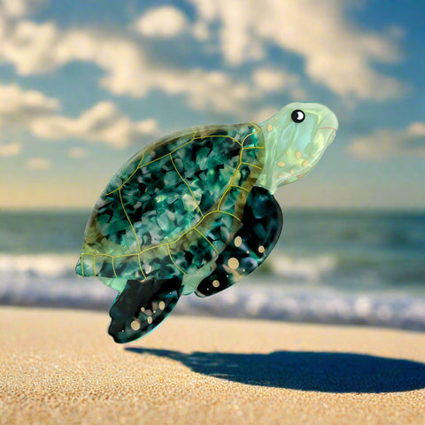 Hair Claw- Green Sea Turtle