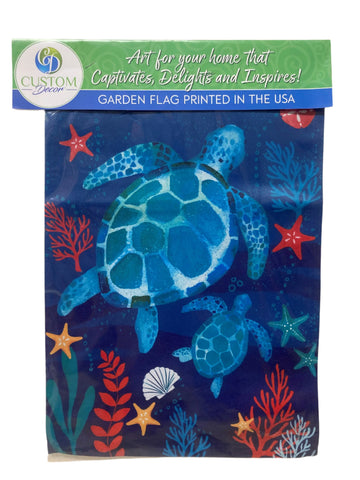 Garden Flag- Turtle Tiles Small