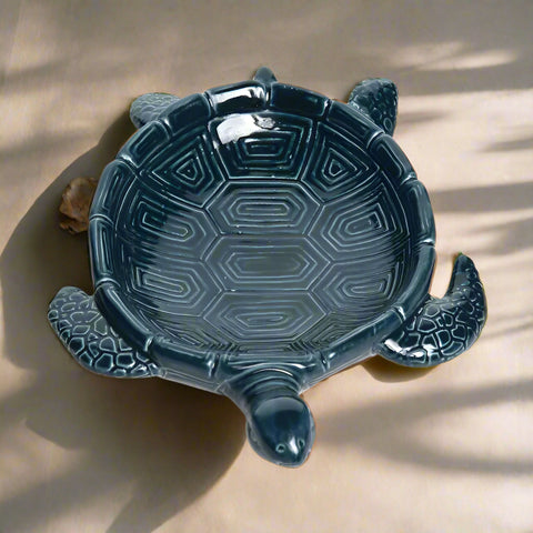 Dish- Italian Blue Sea Turtle