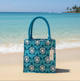 Tote- Reusable Blue Turtle-39-7804TP