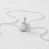 Necklace- Sterling Silver Starbright Sea Turtle
