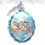 Ornament- Glass Turtle Keepsake by G. Debrekht