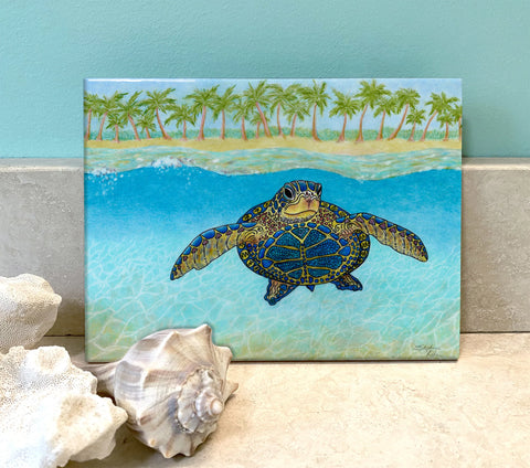 Tile- Turtle Paradise 4.25"X4.25"