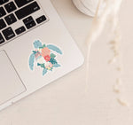 Sticker- Peonie Turtle