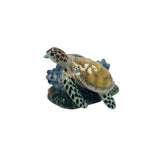 Figurine- Mini Turtle on Coral