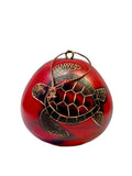 Ornament- Hand Carved Red Gourd