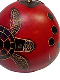 Ornament- Hand Carved Red Gourd