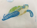 Reusable Tote- Sea View Green Turtle