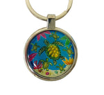 Key Chain-Round Foil Turtle