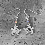 Earrings- Stainless Sea Turtle Dangles