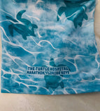 Shirt - Short Sleeve Button Front Teal Turtles