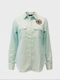 Shirt- Ladies Seafoam UPF Button Up