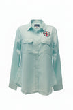 Shirt- Ladies Seafoam UPF Button Up