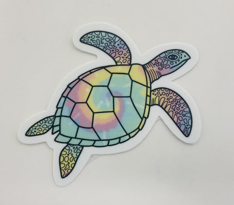 Sticker-Tie Dye Turtle-tie dye
