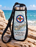 Bag- Water Bottle Holder with Map Print