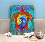 Tile- Waves Of Turtle 4.25"x4.25"