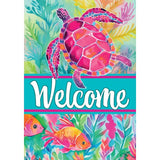Garden Flag- Watercolor Turtle
