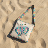 Crossbody Bag- Boho Stripes Turtle