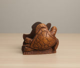 Cardholder- Wood Sea Turtle